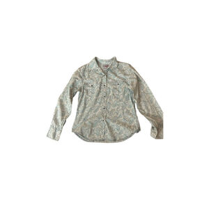 Roper Women's Paisley Print Western Shirt M Multicolor Long Sleeve